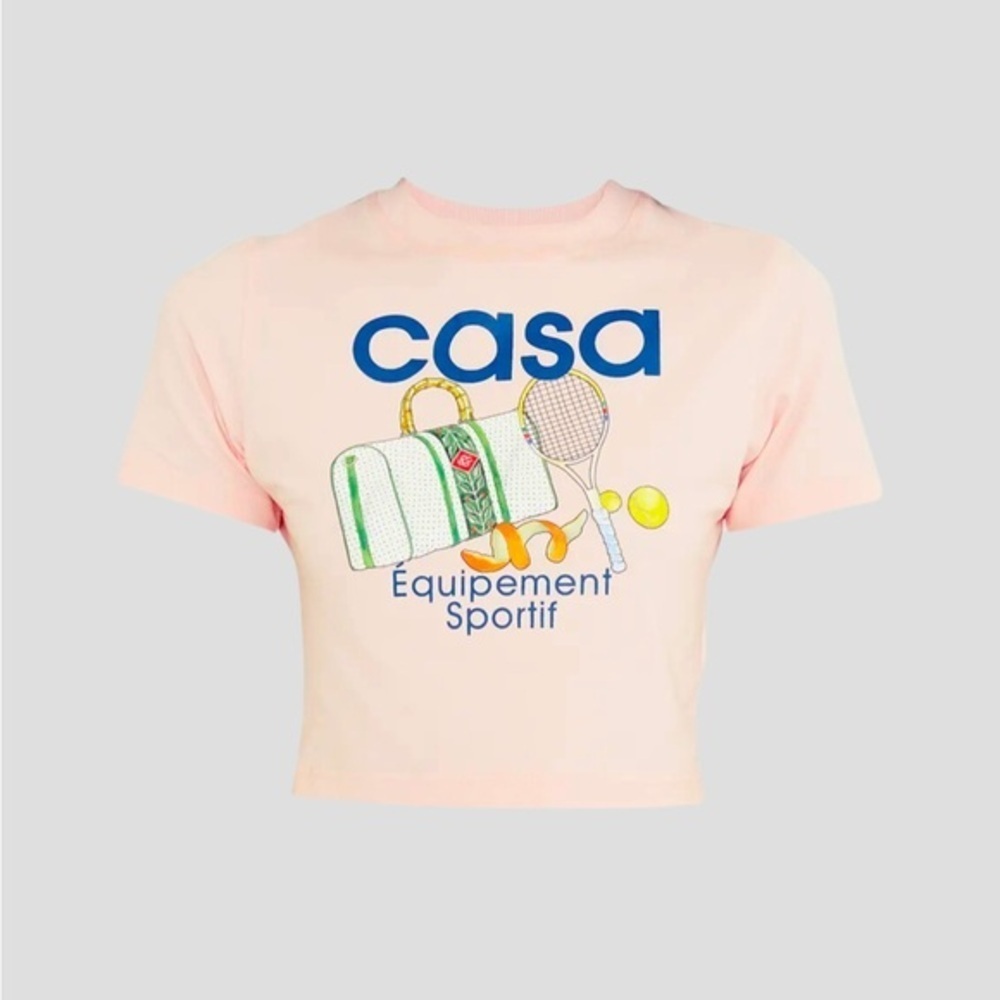 CASABLANCA Equipement Sportif Printed Baby T-Shirt Size S